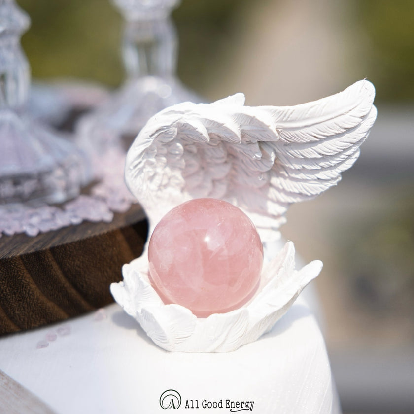 Rose Quartz Ball - Love, Heal, Stress